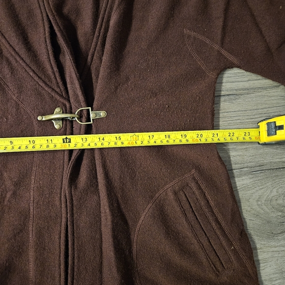 100% wool burgundy coat jacket - Picture 11 of 13